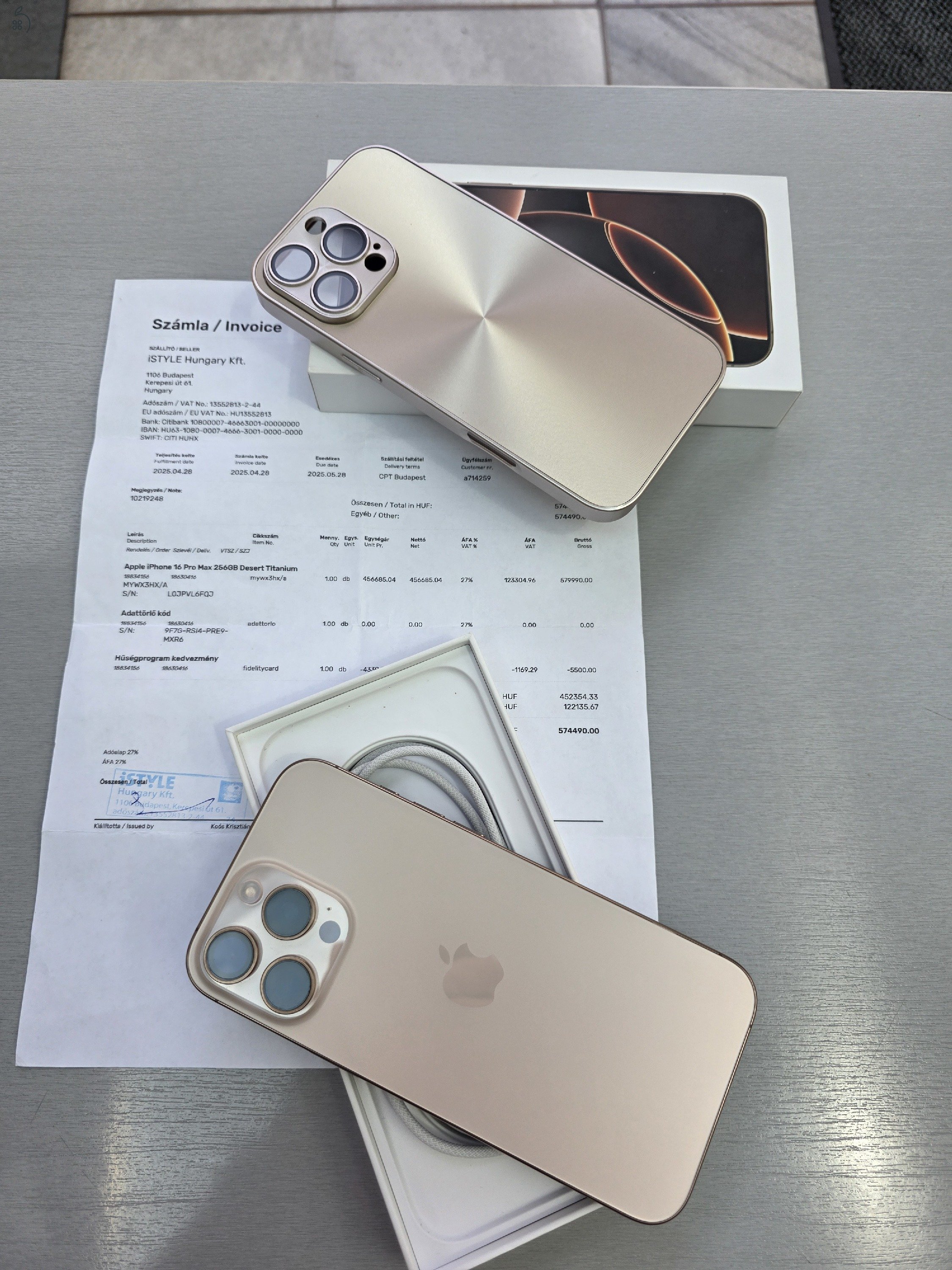 iPhone 16 promax/256/ független dessert, iStyle,2025,04,28,