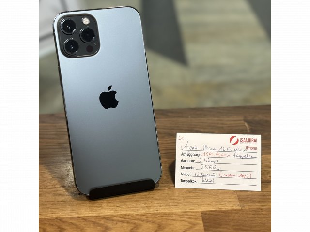 31. Apple iPhone 12 Pro Max - 256 GB - Space Gray - ÚJ AKKU