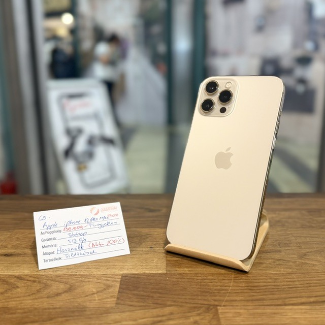 Apple iPhone 12 Pro Max - 512 GB - Arany  - Akku 100% (69.)
