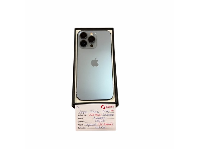 131. Apple iPhone 13 Pro - 256 GB - Sierra Blue - Új akku - Újszerű