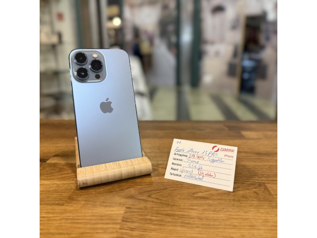 77. Apple iPhone 13 Pro - 256 GB - Sierra Blue - Új akku - Újszerű