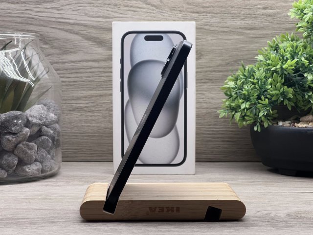 iPhone 15 Black 128GB 2 ÉV Garanciával Számlával