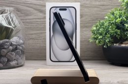 iPhone 15 Black 128GB 2 ÉV Garanciával Számlával