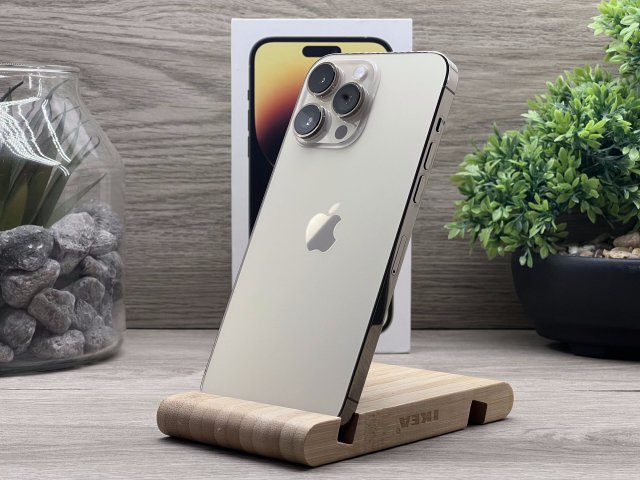 Hibátlan iPhone 14 Pro Max Gold 128GB 2 ÉV Garanciával Számlával Aksi 100%