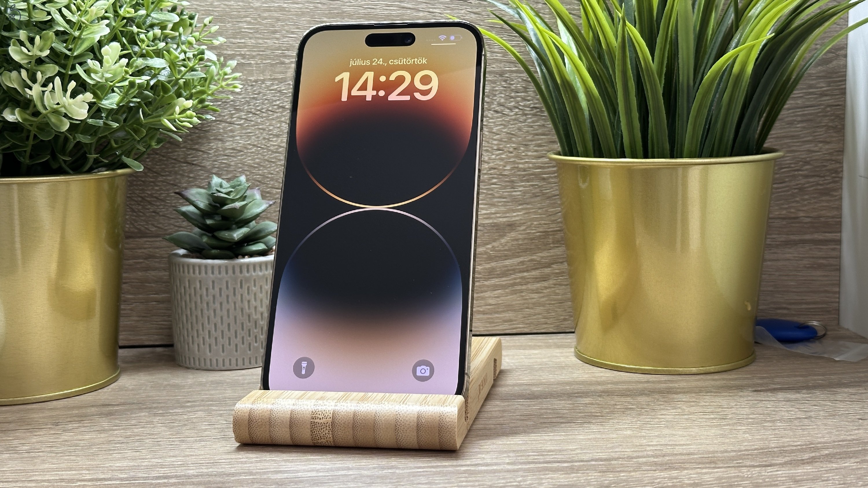  iPhone 14 Pro Max 256GB Arany, Független - Garancia, Számla 