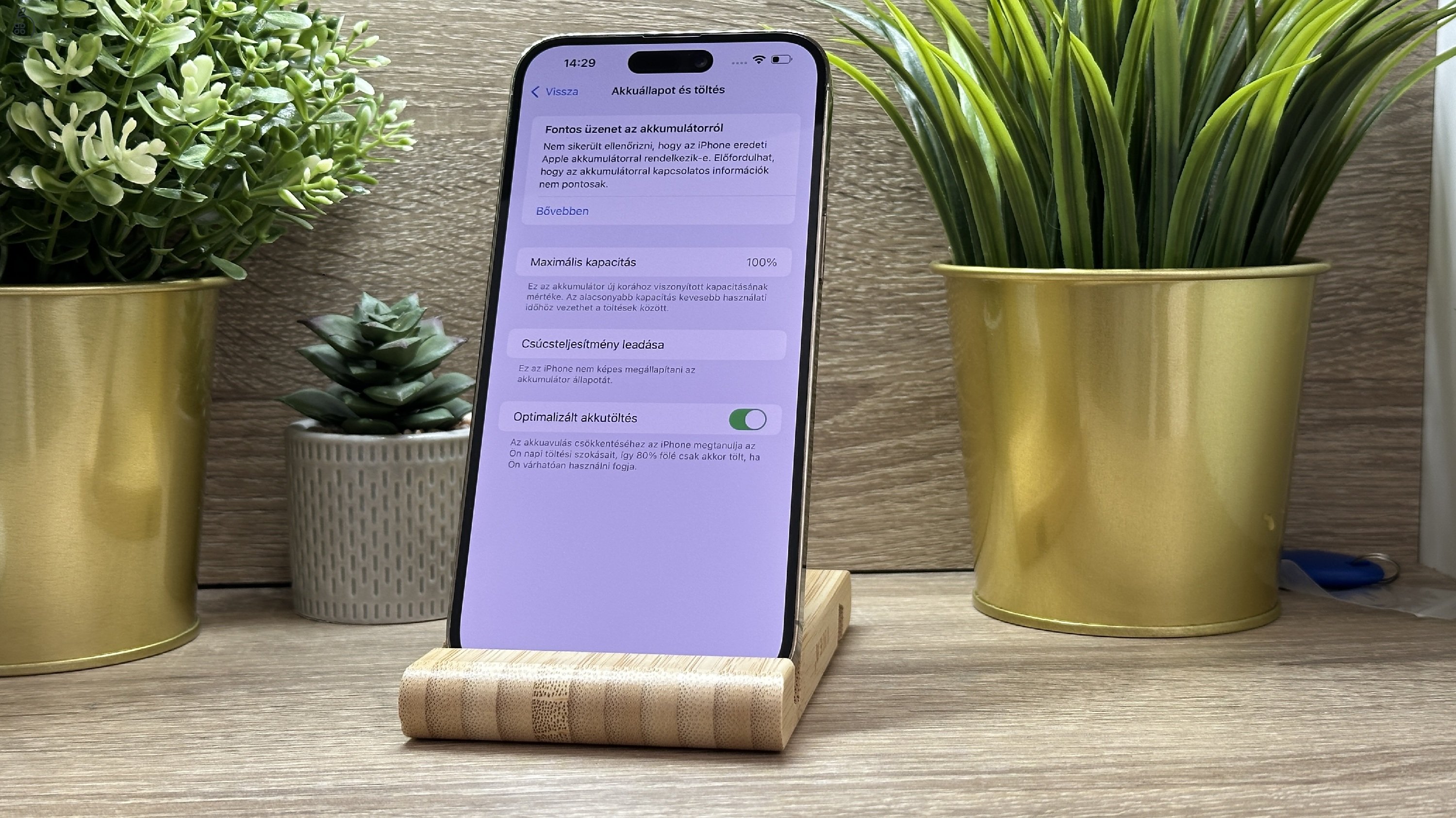  iPhone 14 Pro Max 256GB Arany, Független - Garancia, Számla 