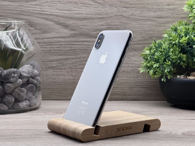iPhone X Silver 64GB 2 ÉV Garanciával Számlával Aksi 100%