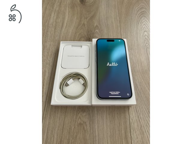 iPhone 15 Plus 128GB Blue - Kártyafüggetlen, Gyönyörű Állapot, 87% Akkumulátor, Hibátlan, Apple Garancia