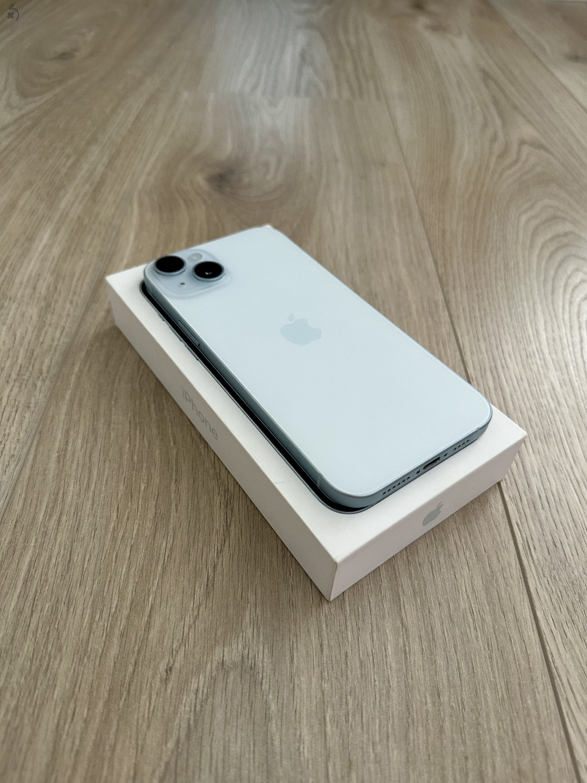 iPhone 15 Plus 128GB Blue - Kártyafüggetlen, Gyönyörű Állapot, 87% Akkumulátor, Hibátlan, Apple Garancia