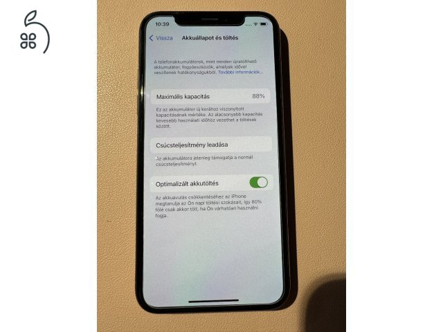 Eladó iPhone XS (512gb) gold, független - szép állapotú (akku 88%)
