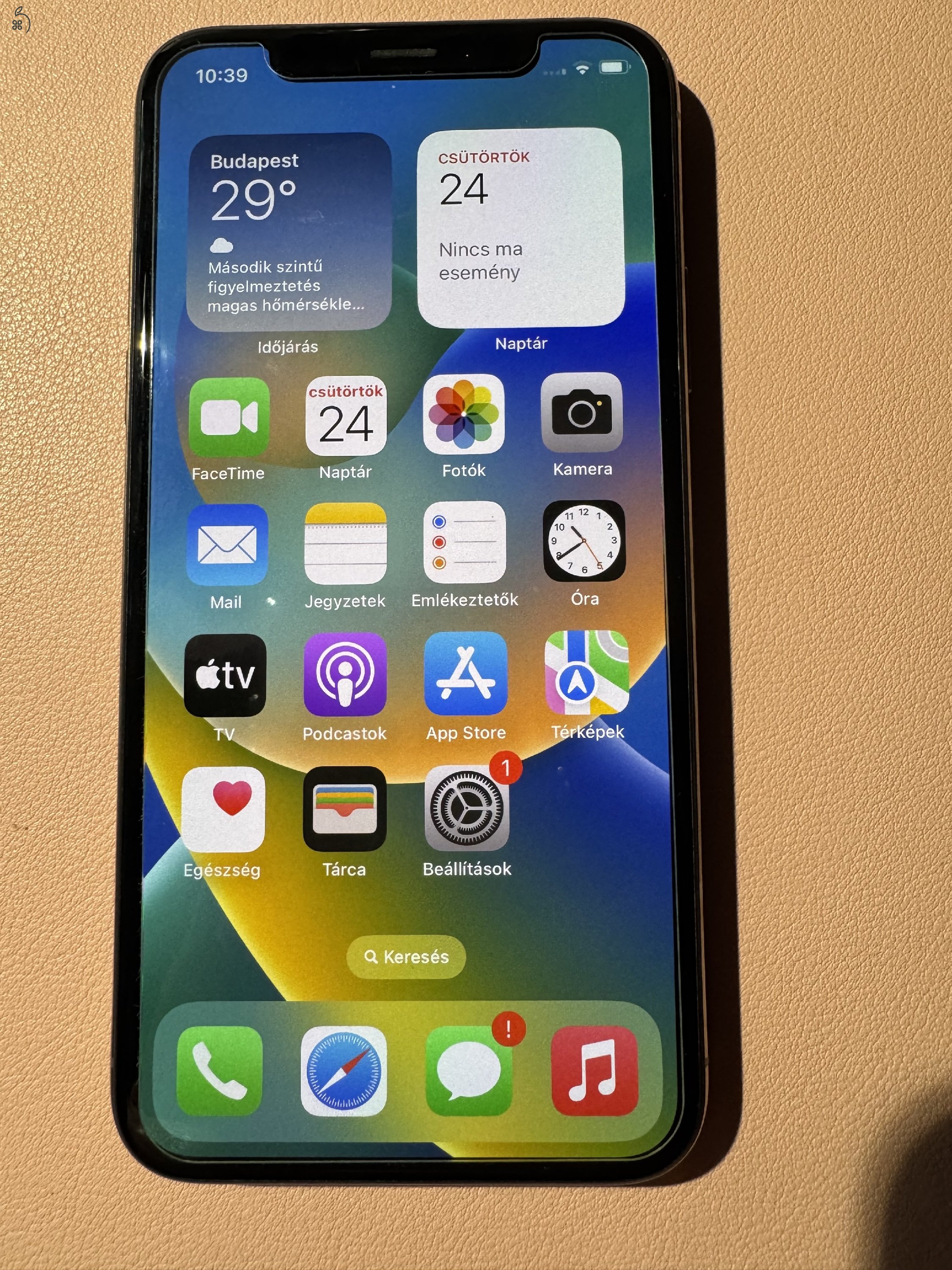 Eladó iPhone XS (512gb) gold, független - szép állapotú (akku 88%)