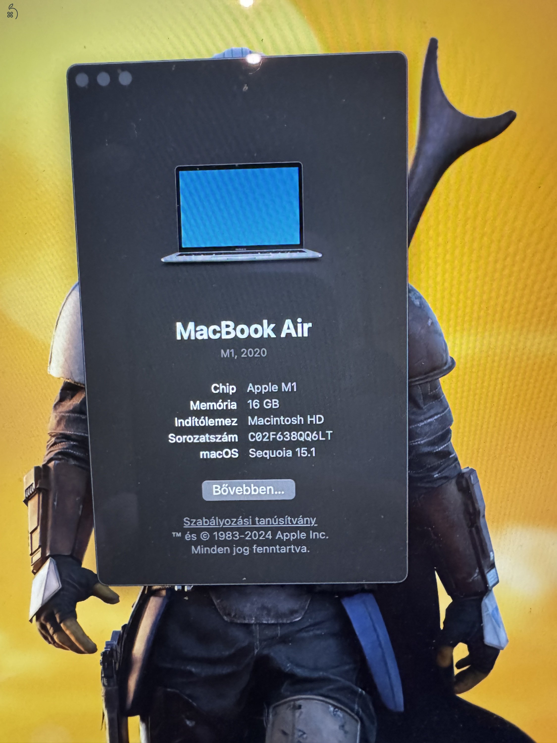 MACBOOK AIR 2020 M1 16GB/512GB SPACE GRAY