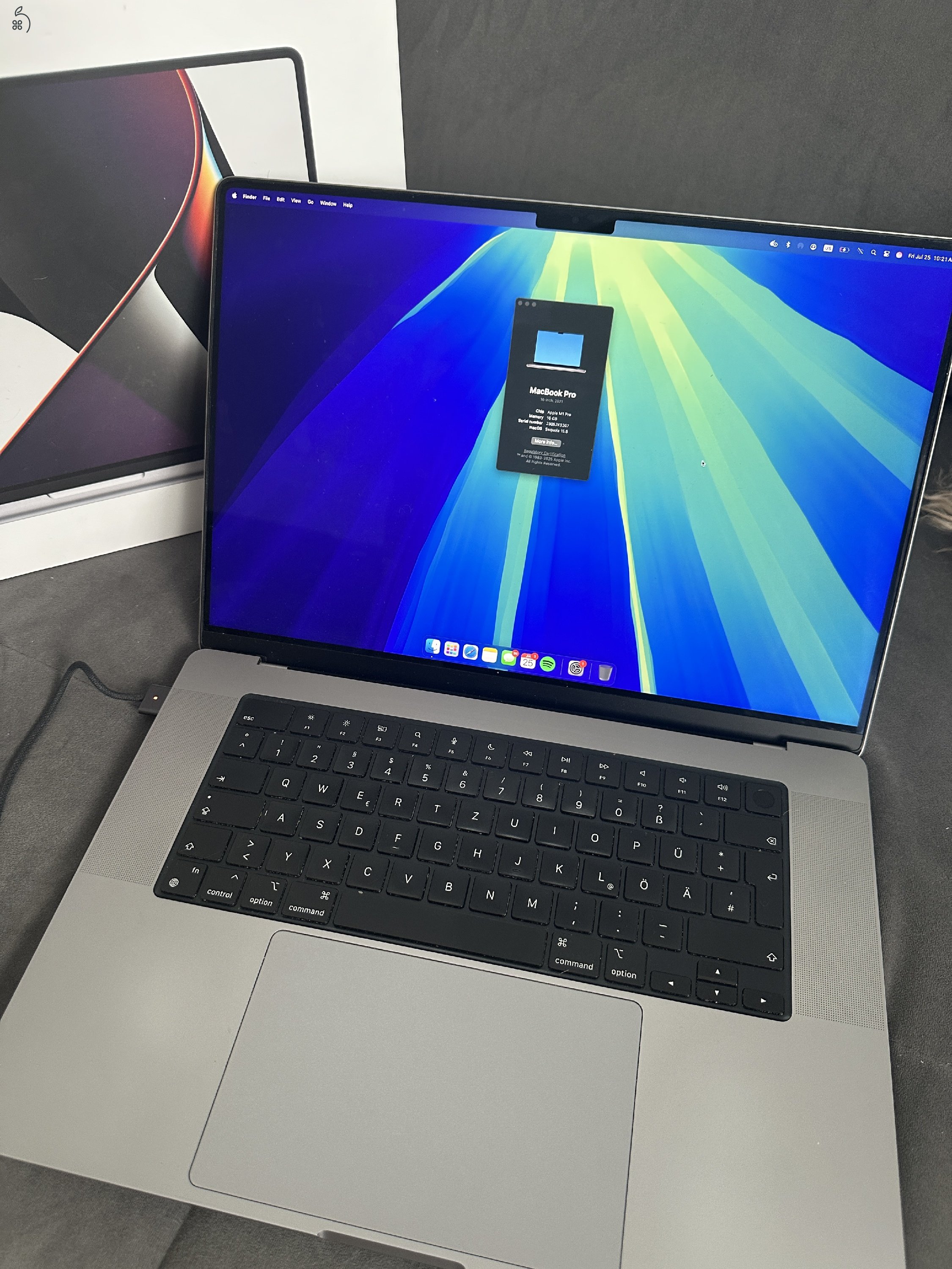 Macbook Pro 16 2021 - M1 Pro, 16Gb, 512Gb