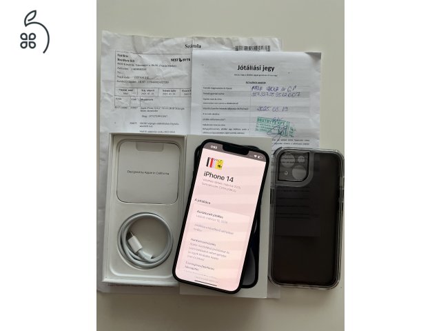 iPhone 14 128GB Apple garancia + jótállás!