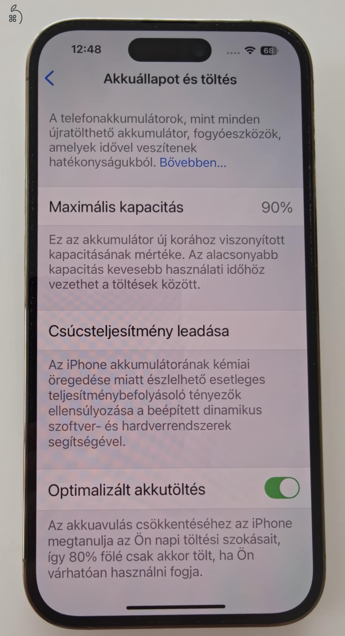 Patika állapotú iPhone 14 Pro nemdohányzó hölgytulajdonostól :o) eladó