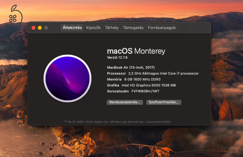 MacBook Air i7/512GB/8GB 2017 CTO modell