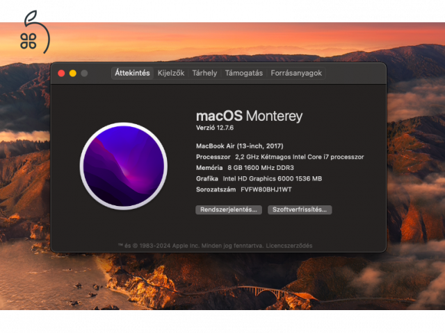 MacBook Air i7/512GB/8GB 2017 CTO modell