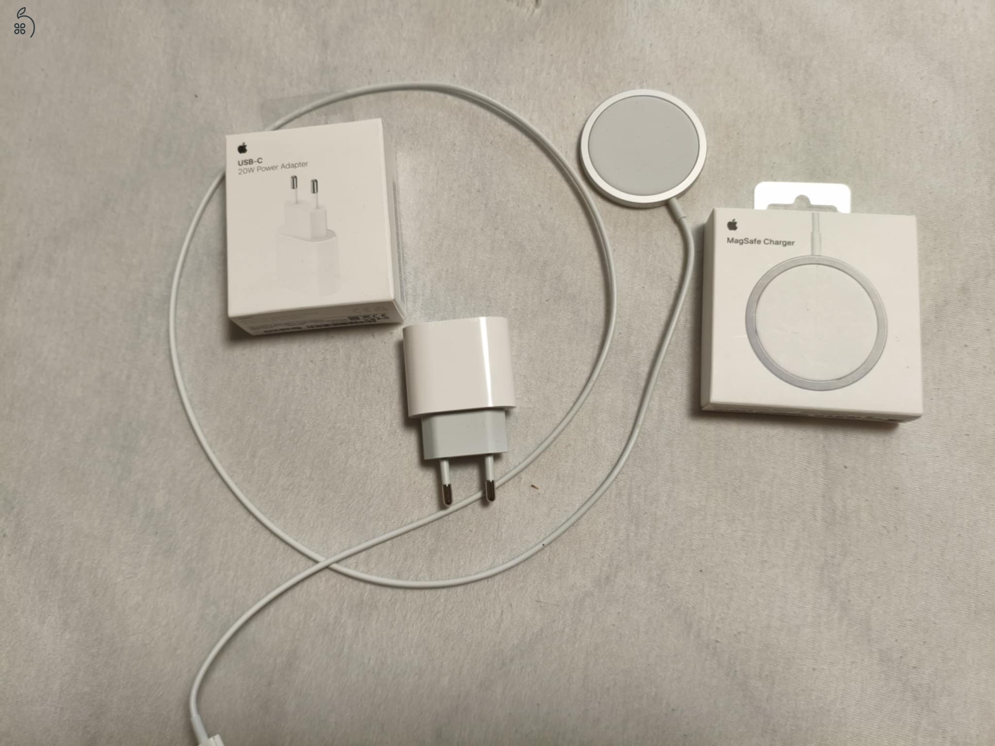 Apple Magsafe töltö + Apple töltö adapter 20W