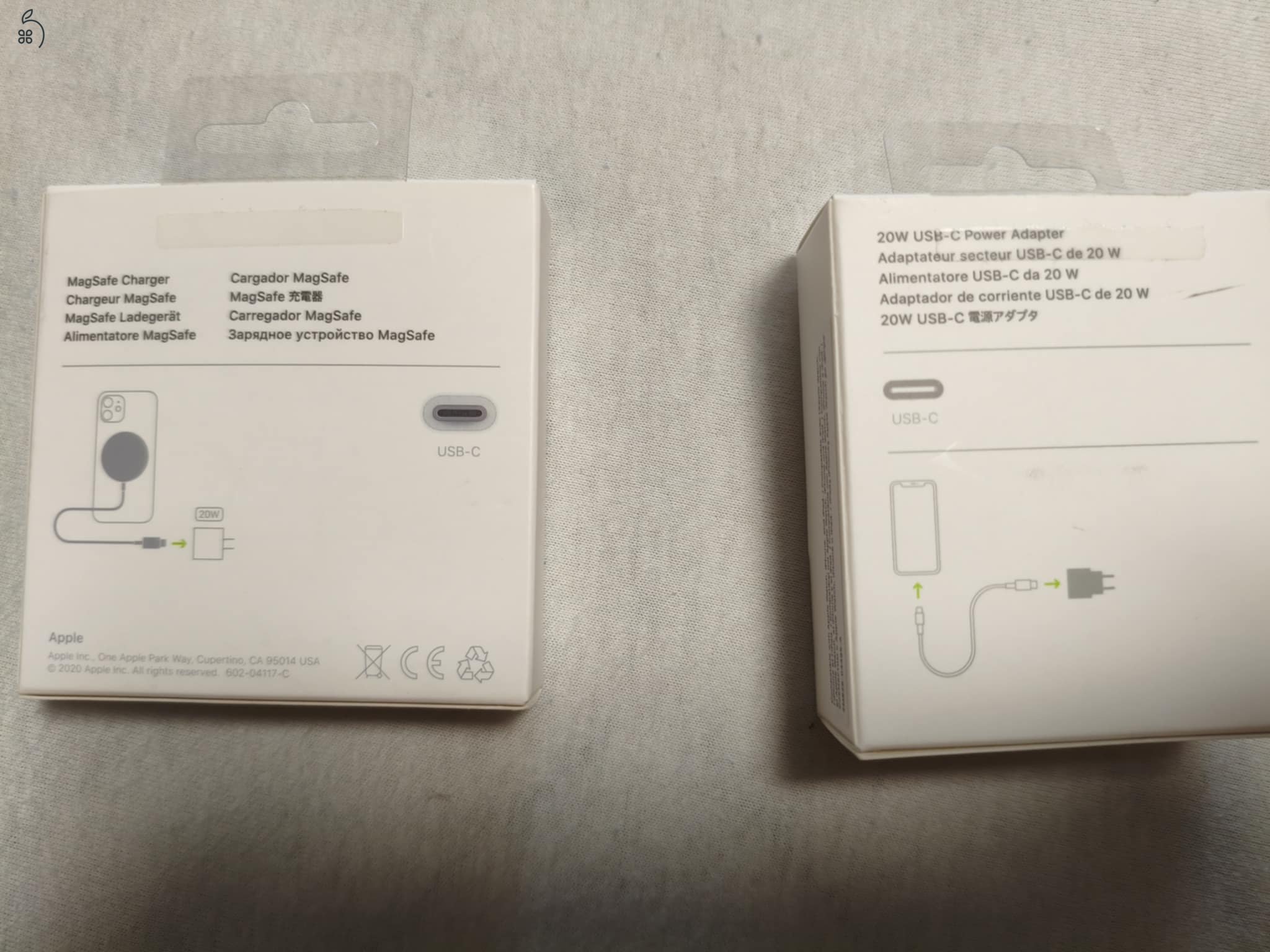 Apple Magsafe töltö + Apple töltö adapter 20W