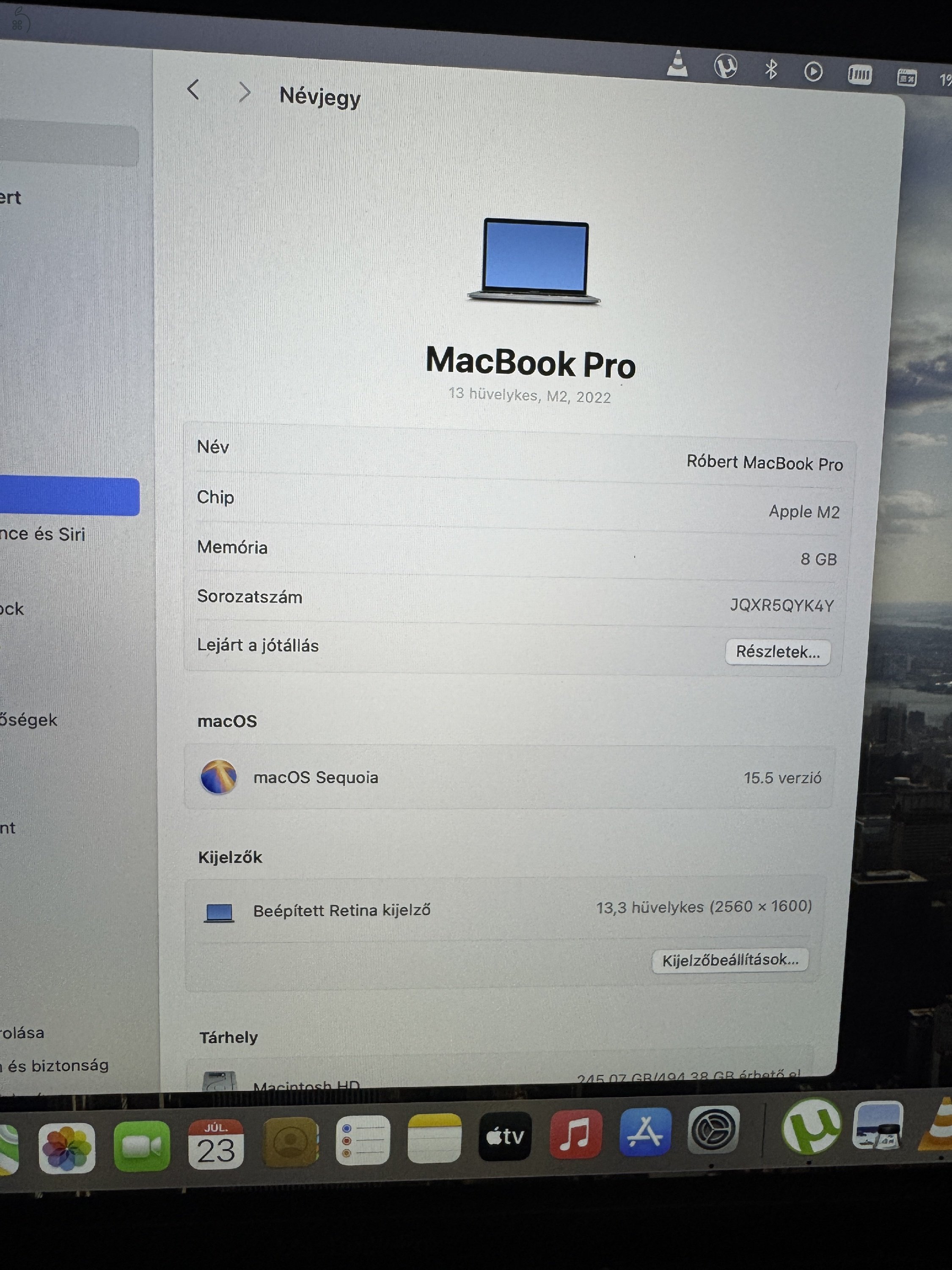 Eladó! Apple MacBook Pro 13,3