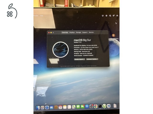 MacBook Pro 15 Retina i7 16GB RAM