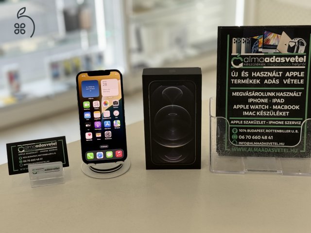 iPhone 12 Pro 256GB Független Újszerű/1-3 hónap gar./Akku 100%/p4384