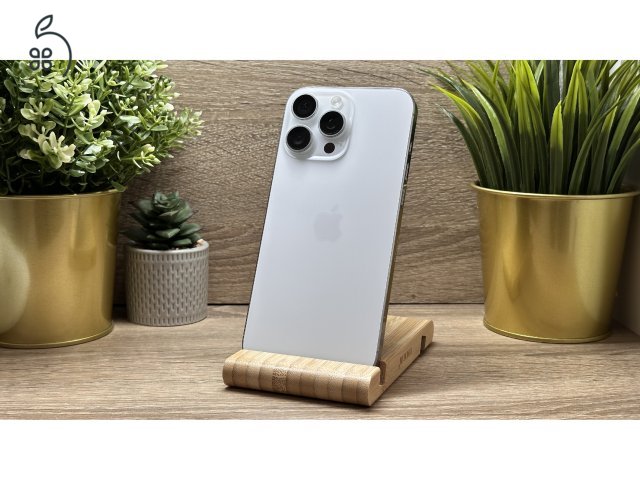  iPhone 16 Pro Max 256GB Fehér, Független - Garancia, Számla 