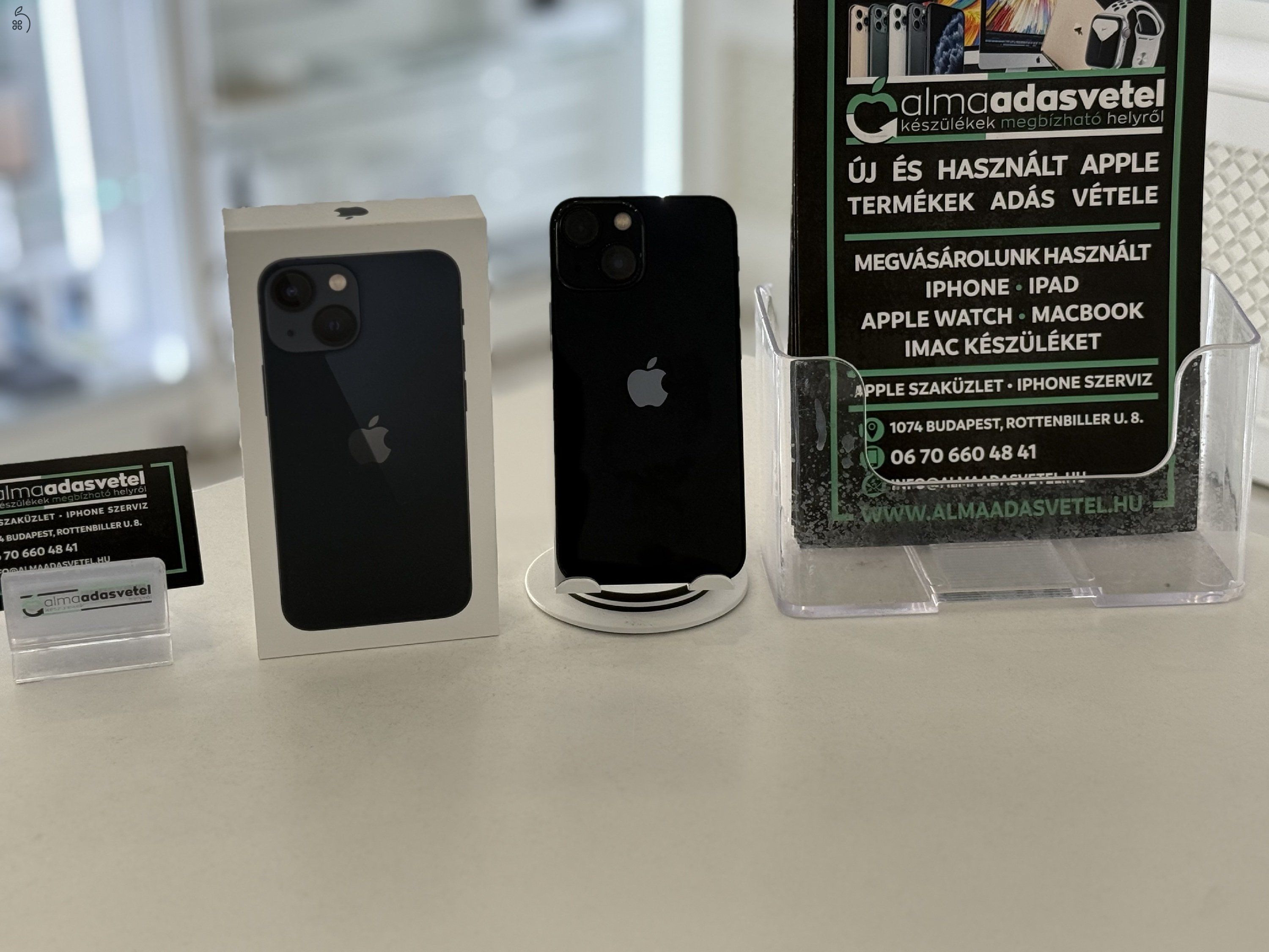 iPhone 13 Mini 128GB Független Használt/1-3 hónap gar./Akku 86%/p4389