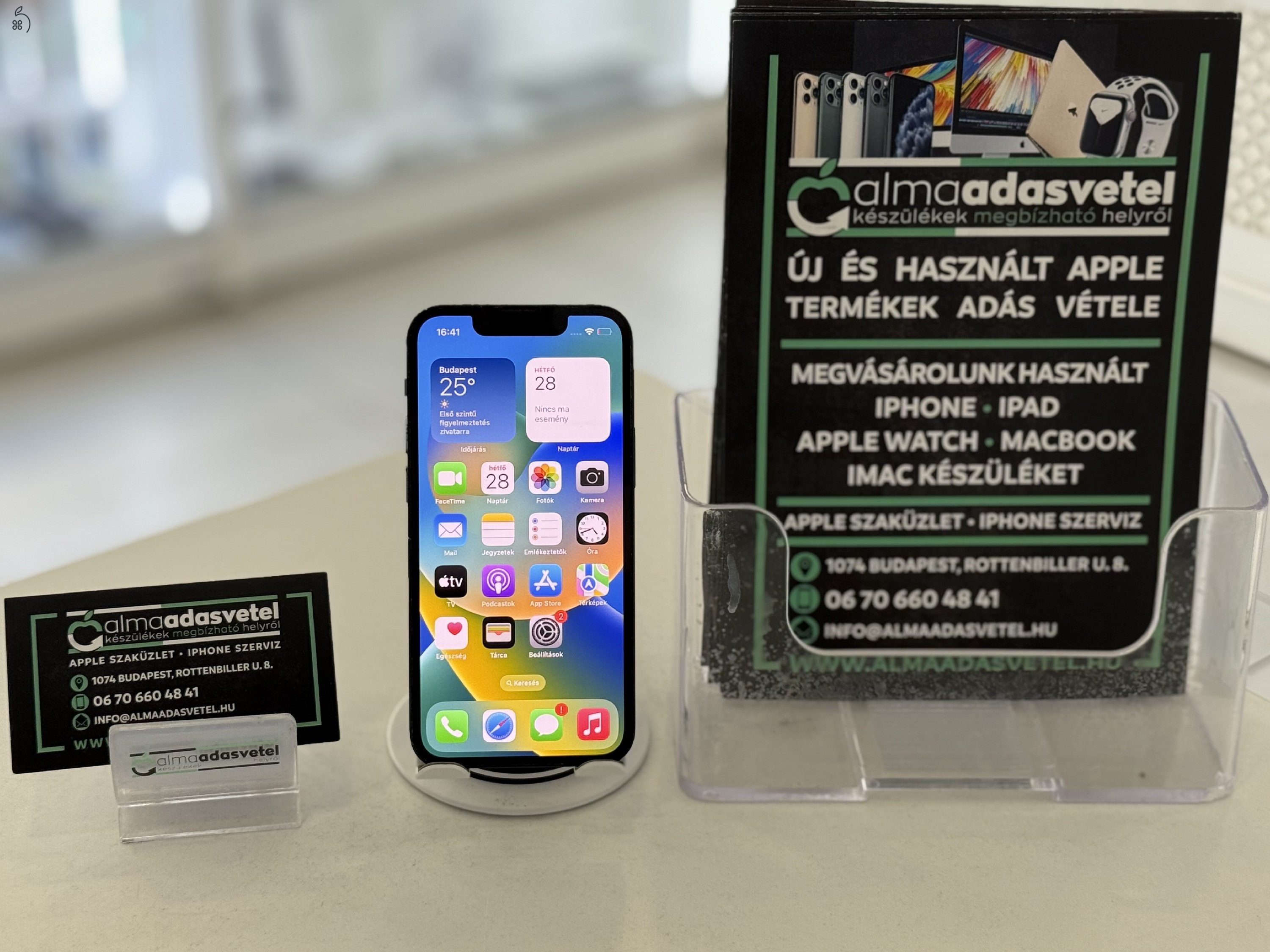 iPhone 13 Mini 128GB Független Nagyon Szép/1-3 hónap gar./Akku 92%/p4390