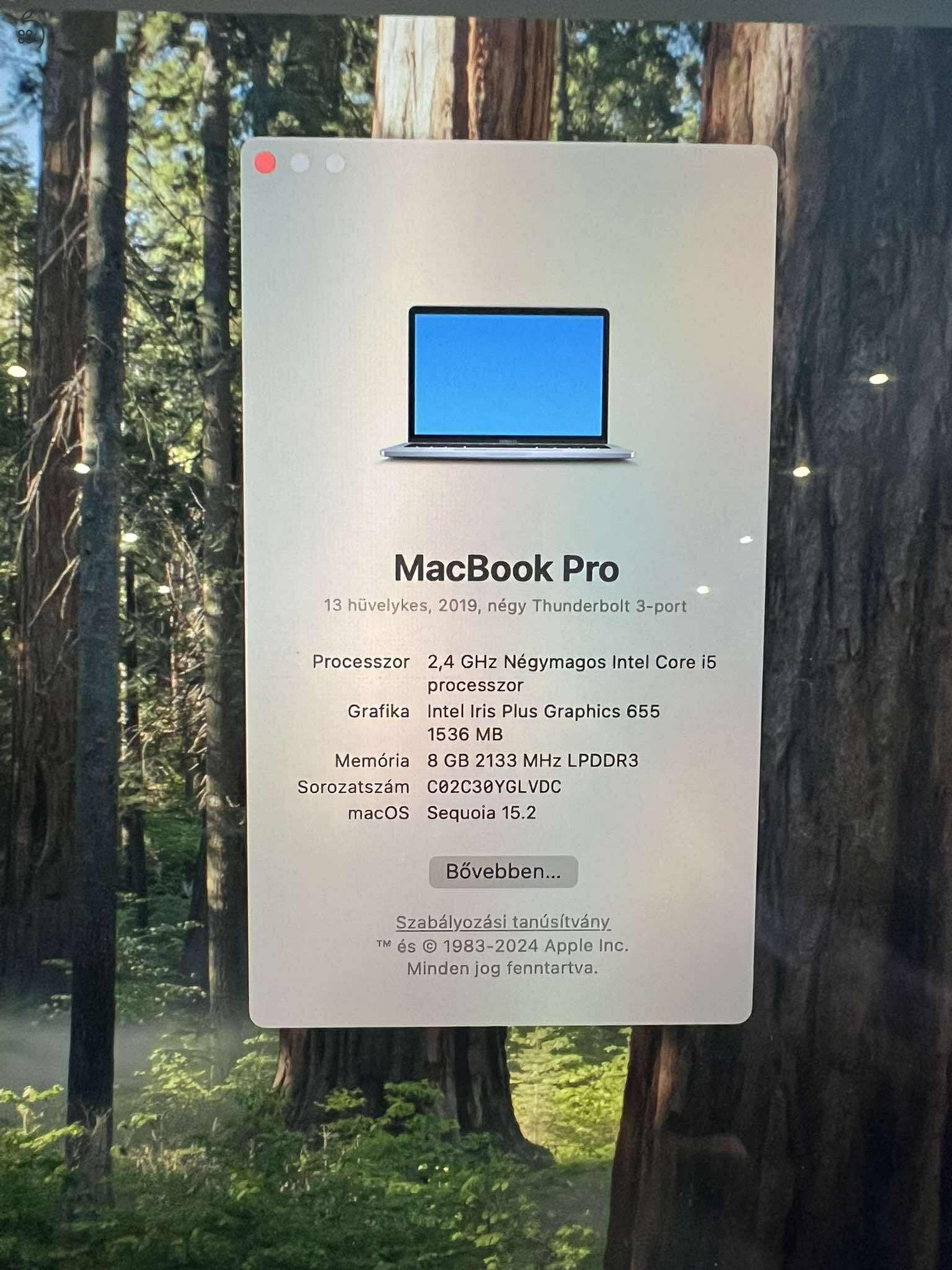 Macbook Pro 13' Touchbar 2,4 GHz i5 8GB