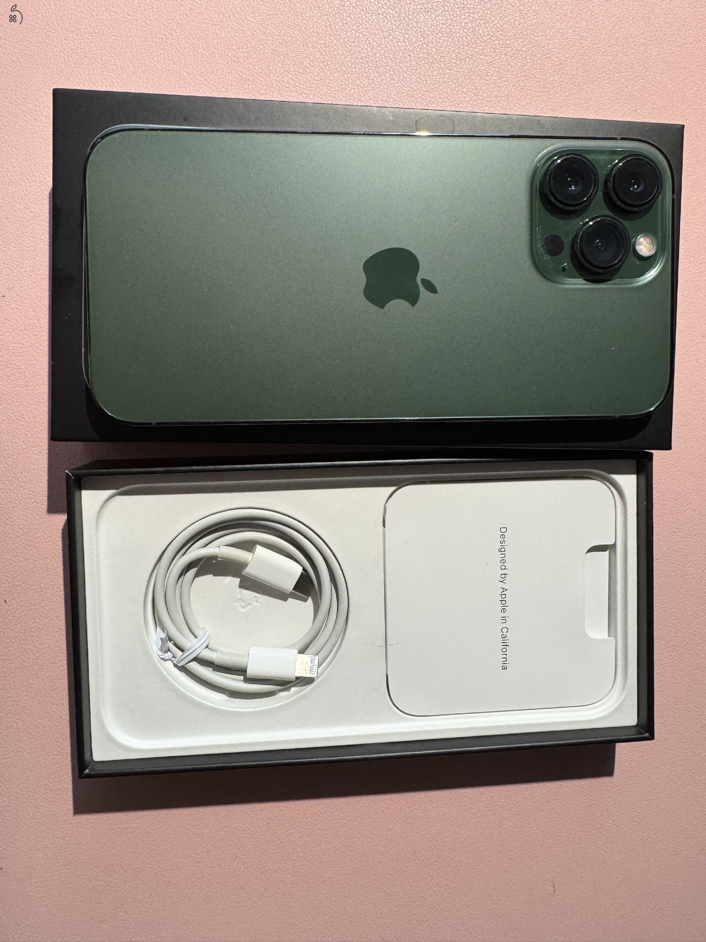 Eladó iPhone 13 Pro Max (128gb) Alpine green, független