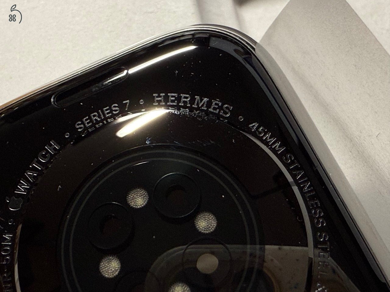 Apple Watch HERMÈS Series 7, 45 mm rozsdamentes acél, eredeti csomagolásban