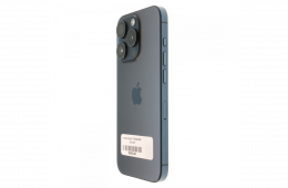 !! 1 ÉV GARANCIA !! Apple iPhone 15 Pro 128 GB Blue Titanium 90%