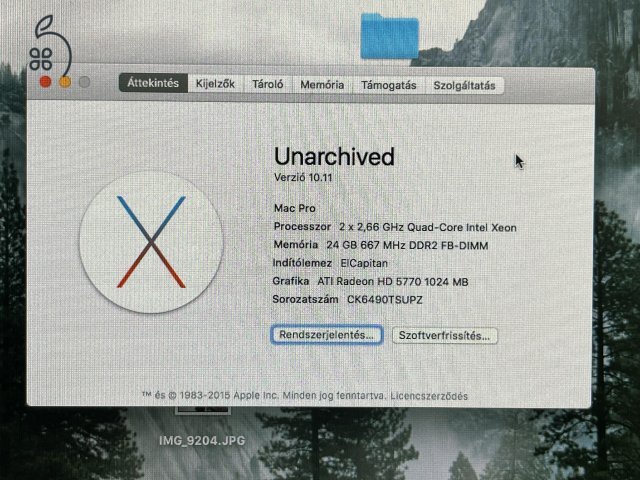 Apple Mac Pro 2.1 - Radeon HD 5770 - Felújítva - Szép állapot