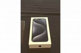 Eladó iPhone 15 Pro – Blue Titán, 128GB – Patika állapot! - 3 tokkal
