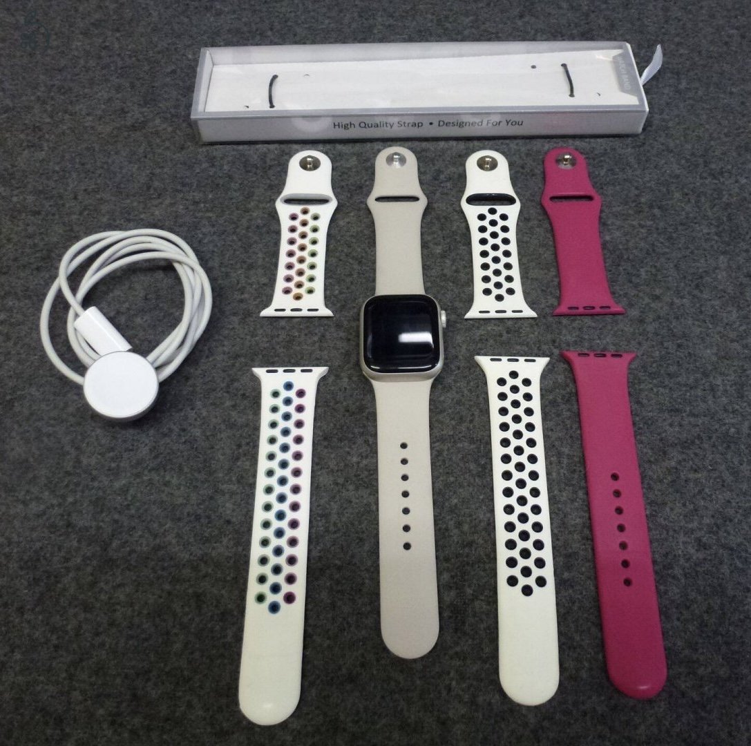 Apple Watch Series 7 41mm Starlight okosóra