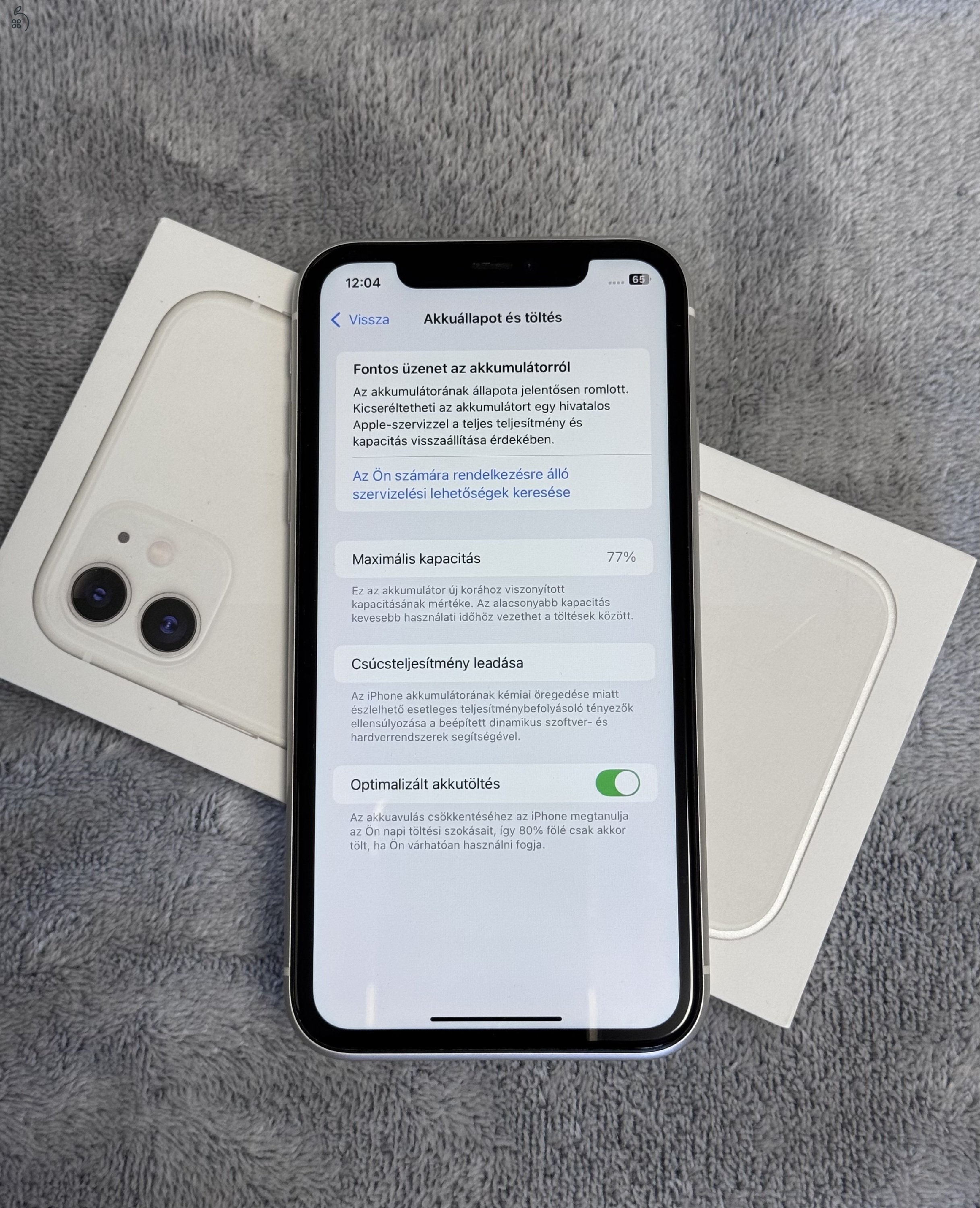 iPhone 11 64GB - kártyafüggetlen, hibátlan állapotban