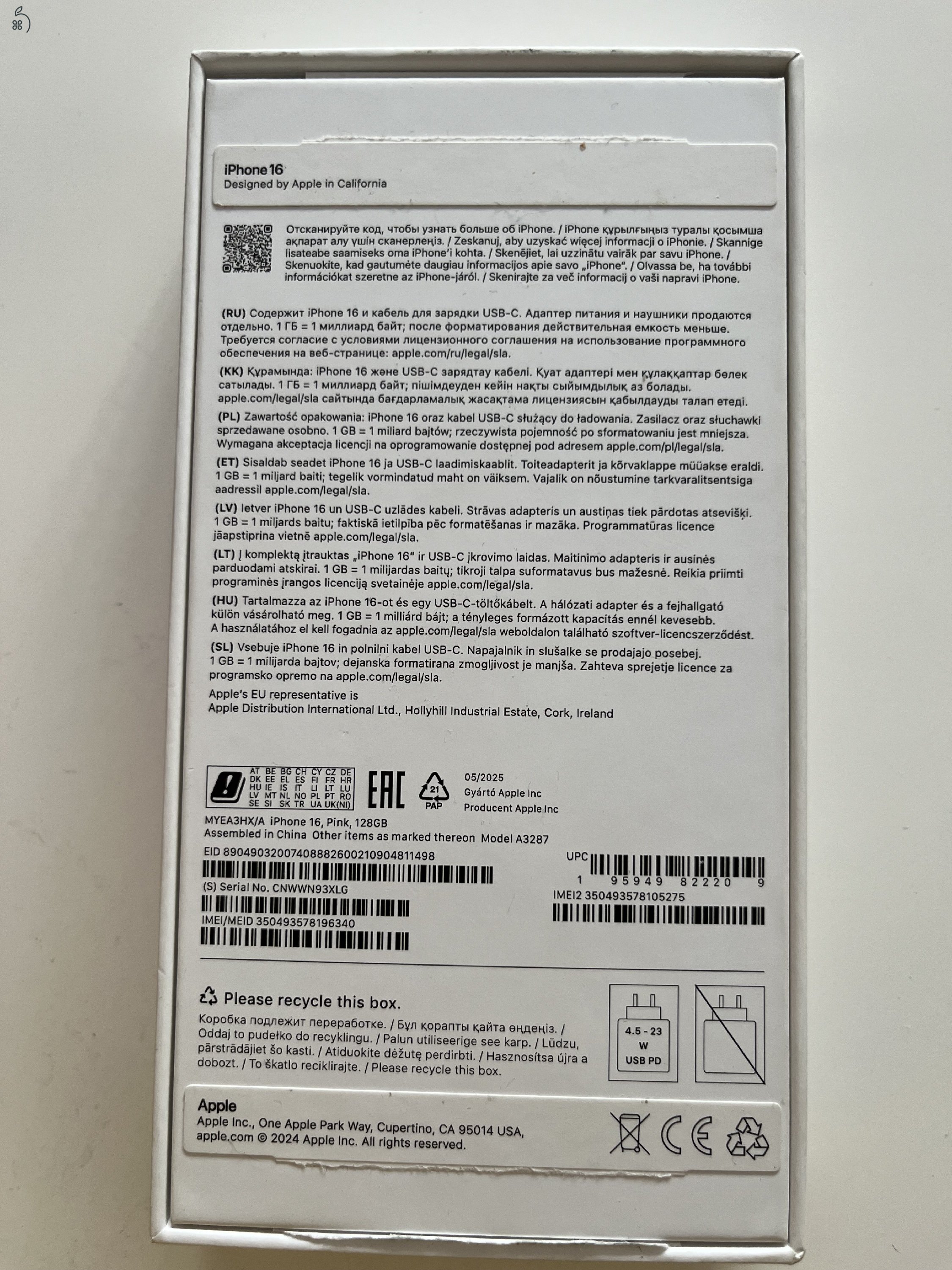 iPhone 16 128GB Apple garancia! Akku 100%!