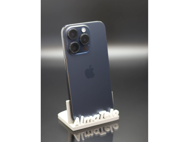 Apple iPhone 15 Pro 128 GB Blue Titanium 90% akku - 12 HÓ GARANCIA