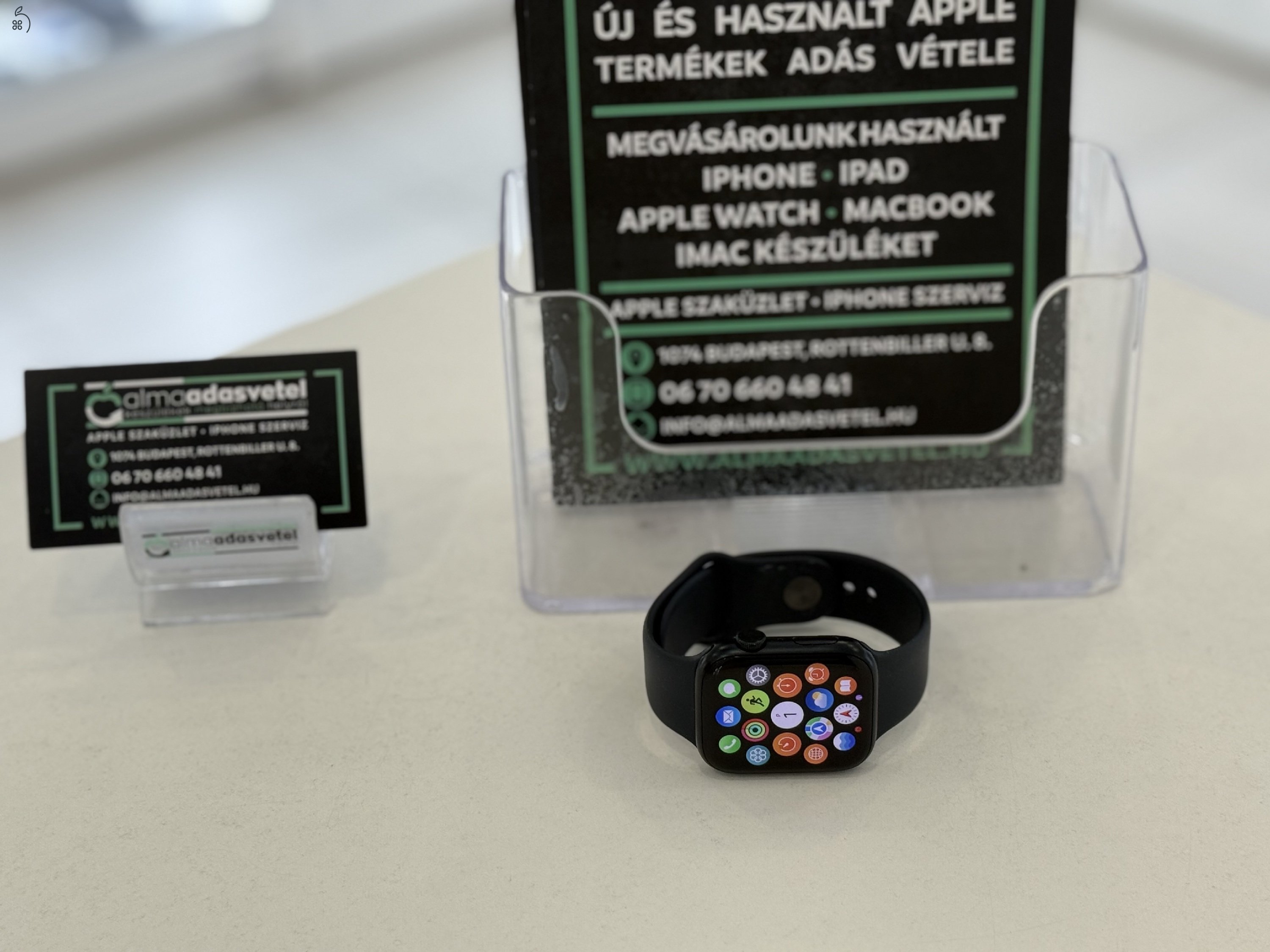 Apple Watch 9 45mm Nagyon Szép/1-3 hónap gar./Akku 98%/p4392