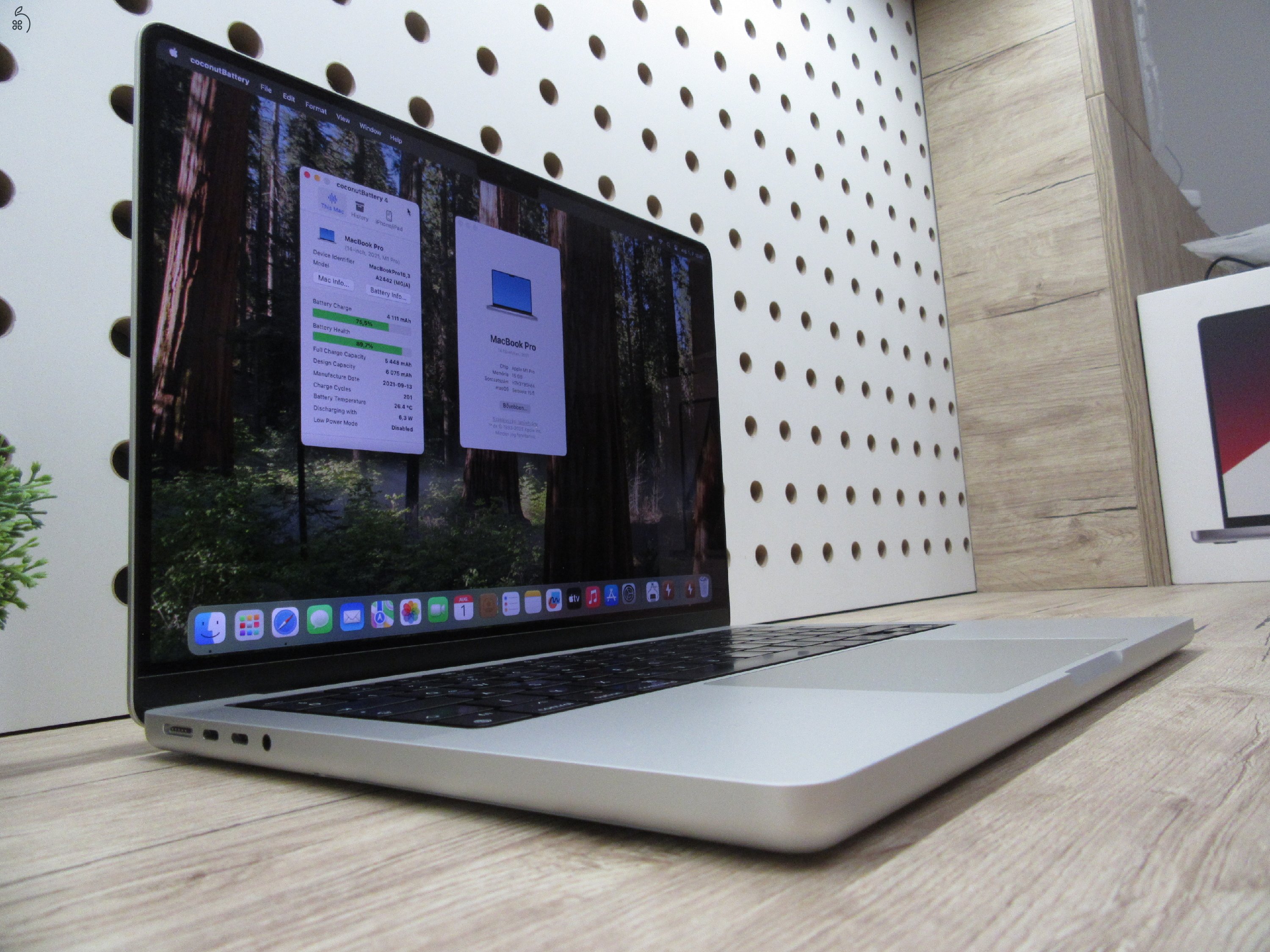 Apple Macbook 14 M1 Pro - 2021 - Használt, karcmnetes - 16/500 Gb!!!