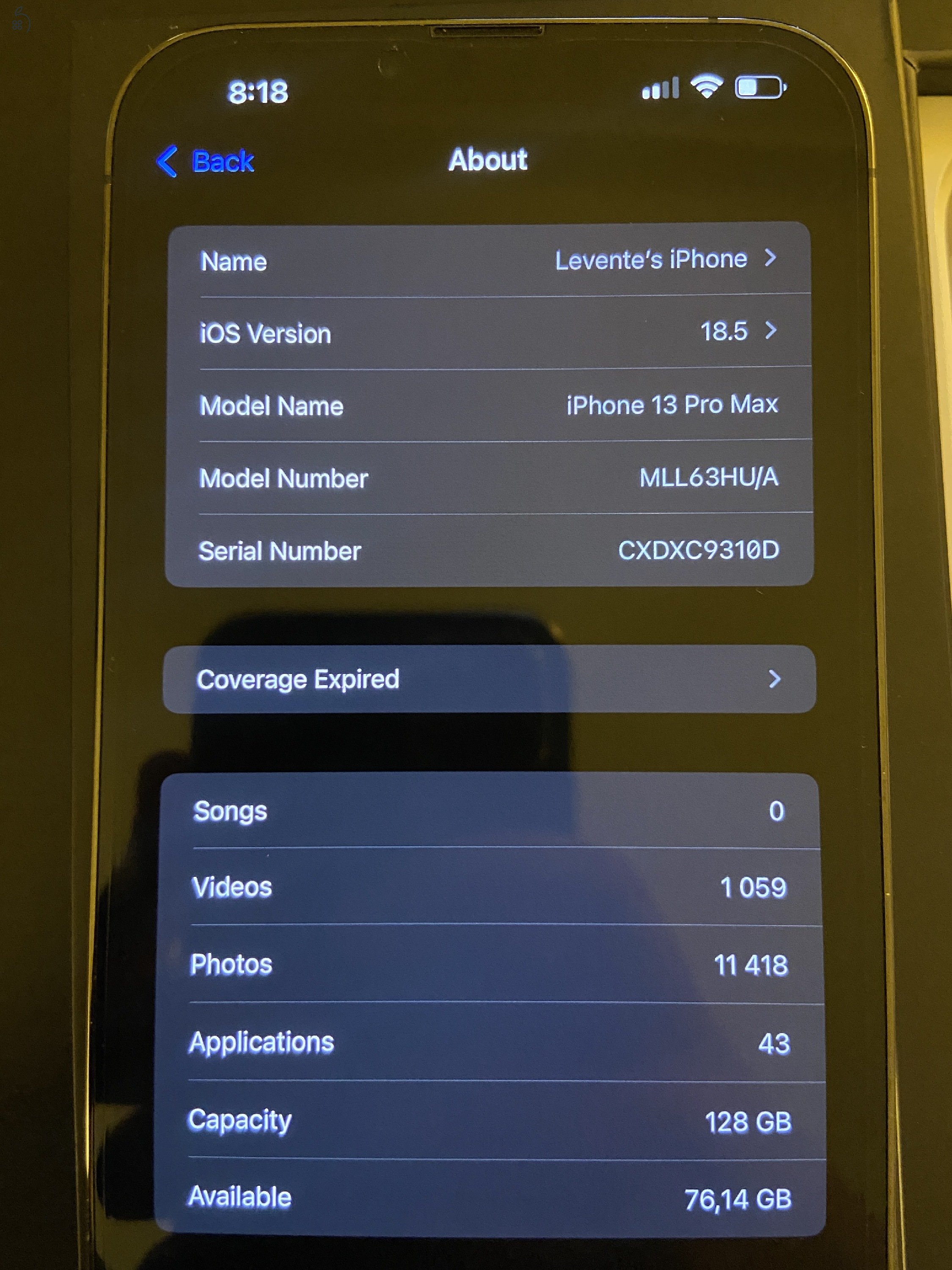 iPhone 13 Pro Max 128GB Szürke, Független