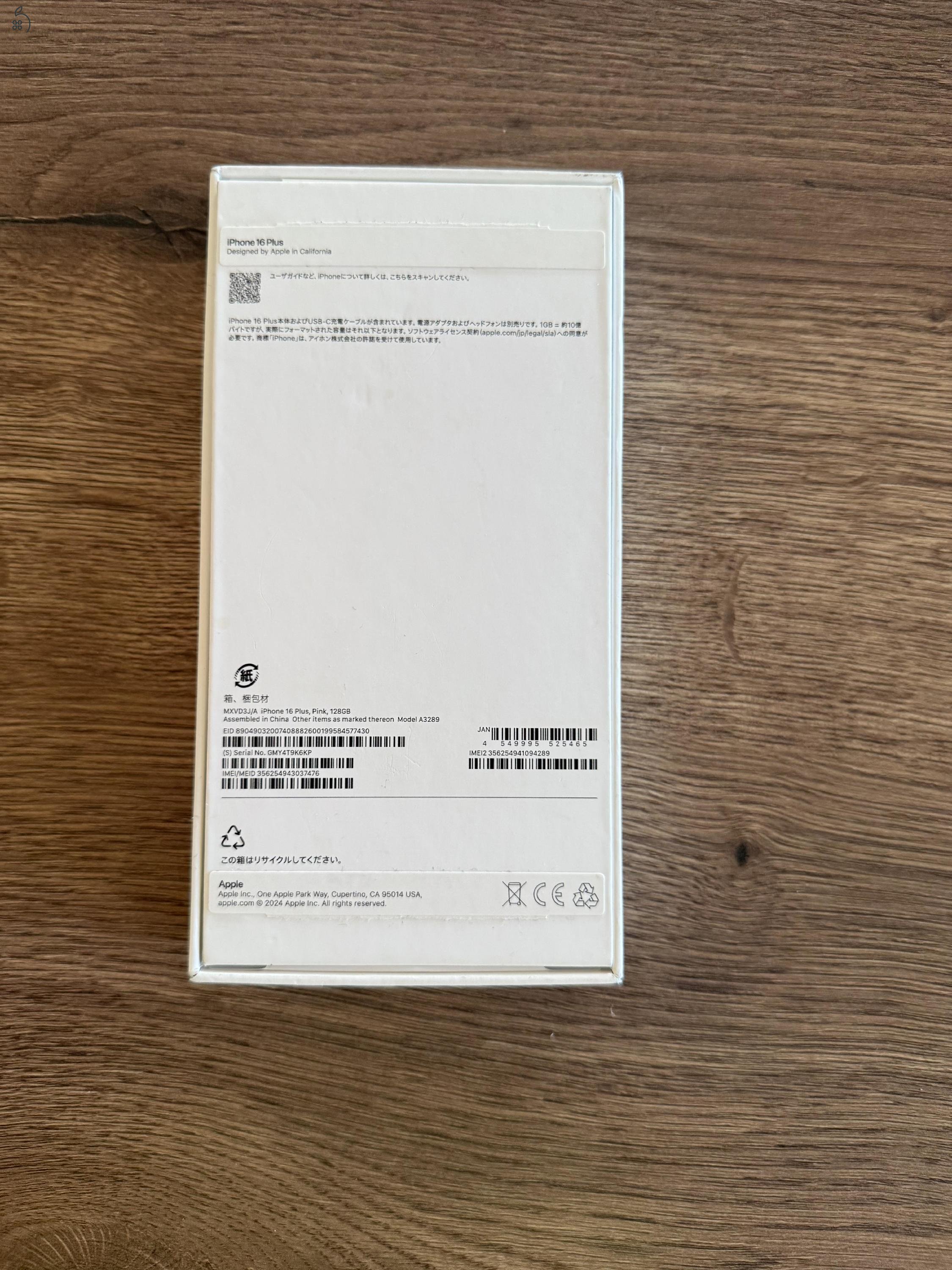 iPhone 16 Plus 128 GB Pink - Apple Store vásárlás - Apple garancia