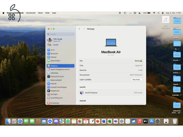MacBook Air (2020) M1 – Space Gray | 256 GB SSD | 8 GB RAM