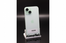 Apple iPhone 15 128 GB Green 100% akku - 12 HÓ GARANCIA