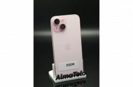 Apple iPhone 15 128 GB Pink 100% akku - 12 HÓ GARANCIA