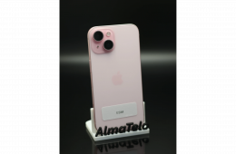Apple iPhone 15 256 GB Pink 90% akku - 12 HÓ GARANCIA