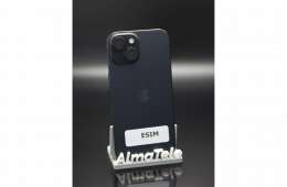 Apple iPhone 15 256 GB Black 100% akku - 12 HÓ GARANCIA