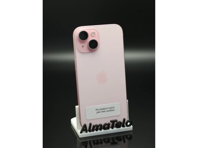 Apple iPhone 15 128 GB Pink 91% akku - 12 HÓ GARANCIA