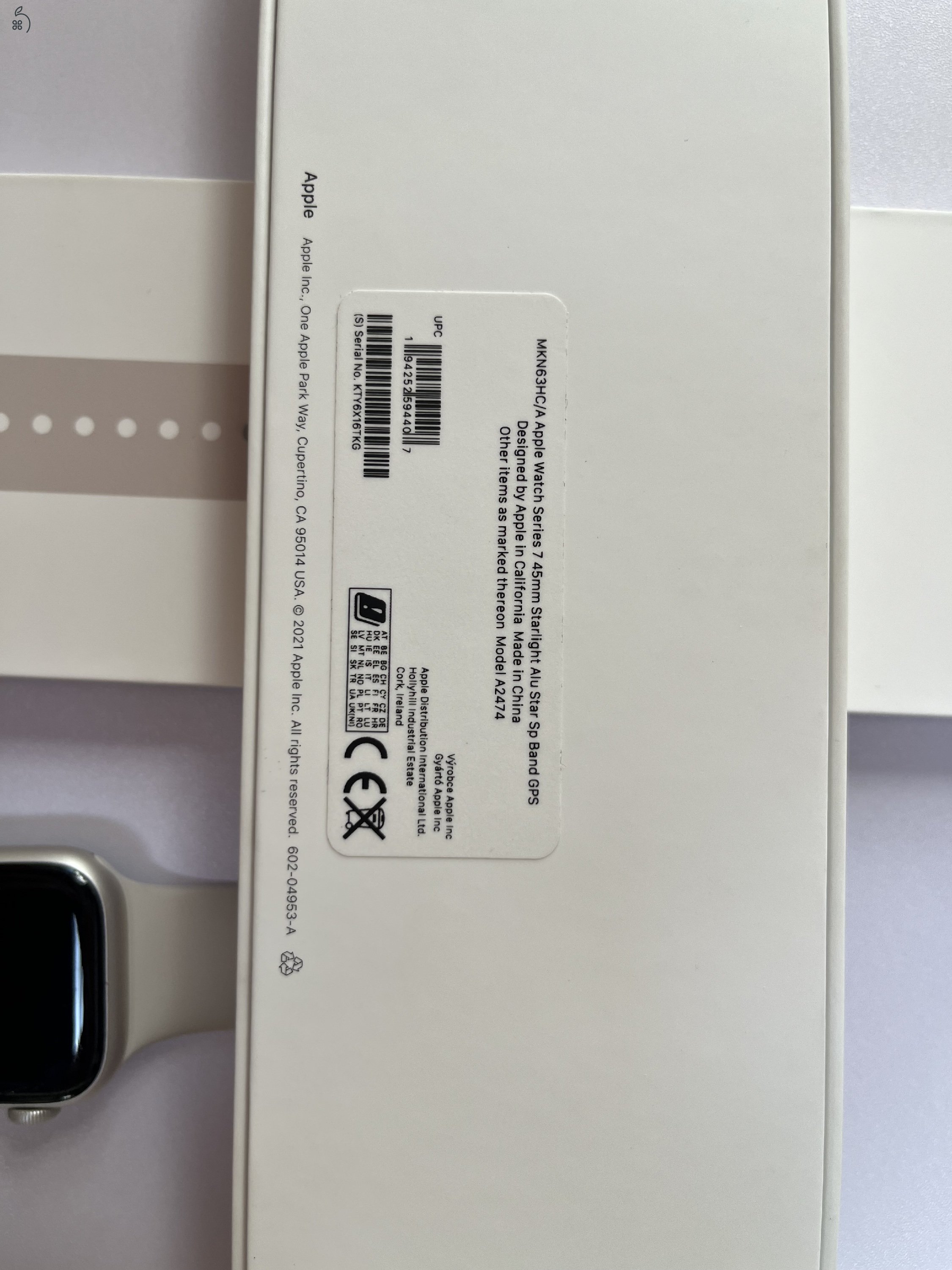 Apple Watch Series 7 45mm Starlight